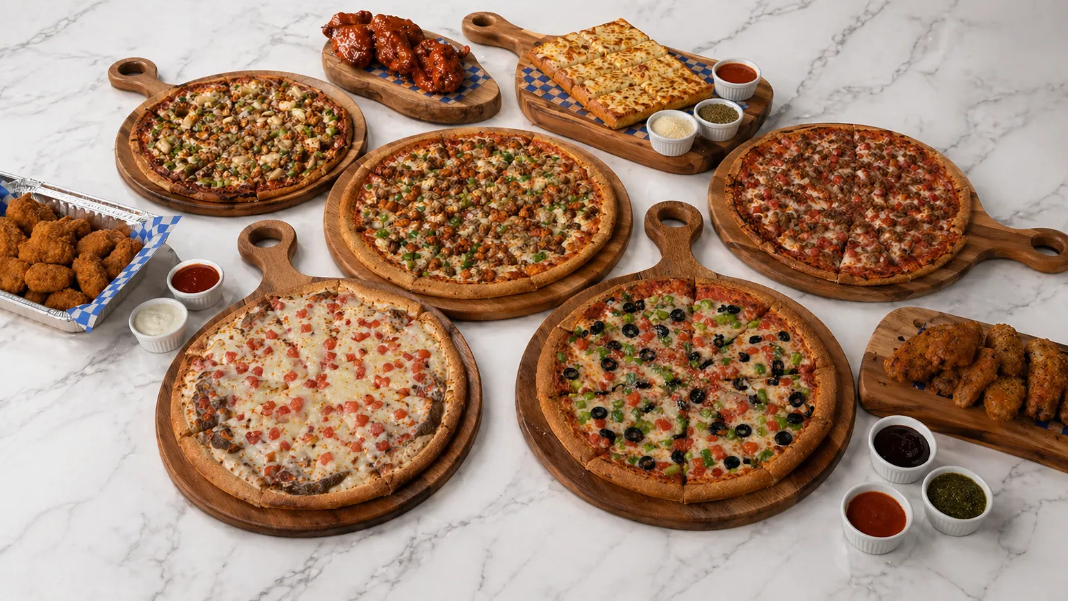 8 Stone Pizza restaurant in Mill Woods, Edmonton — oven-baked pizza