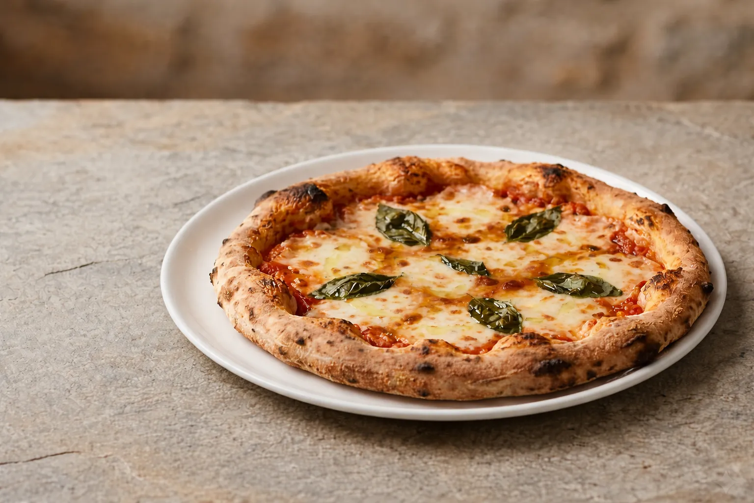 Oven-baked pizza fresh from the oven at 8 Stone Pizza, Mill Woods Edmonton